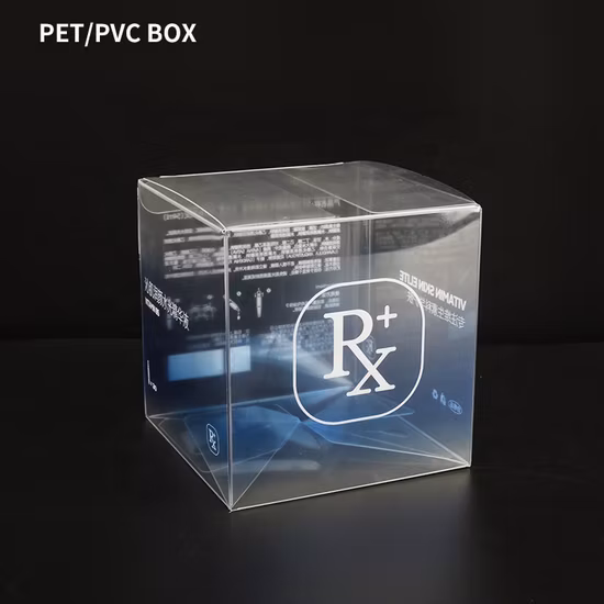 Transparente Verpackungsbox aus RPET-Haustierkunststoffacetat