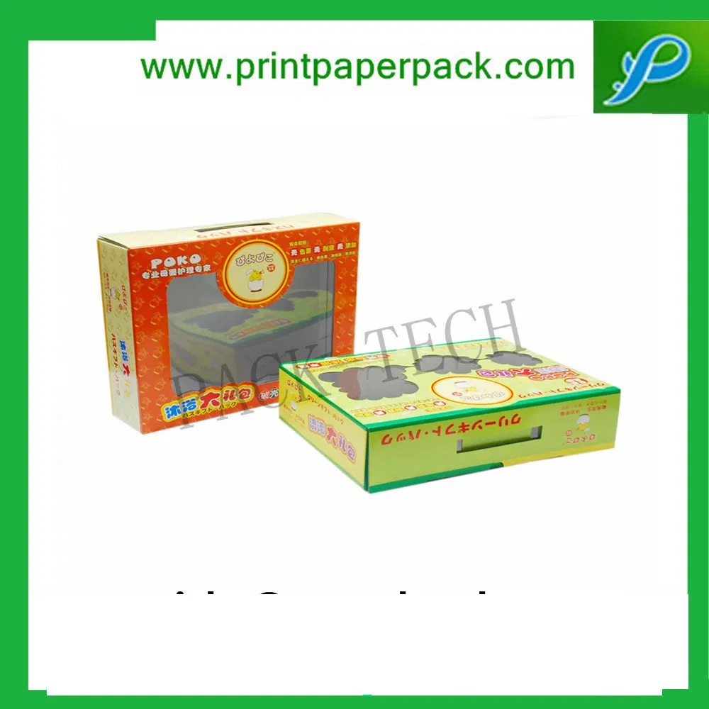 Maßgeschneiderte Hartkarton-PVC-Fenster-Kosmetik-Parfüm-Verpackung, Papierboxen, Babypflegeprodukt-Verpackung, Parfüm-Verpackungsbox, Make-up-Box
